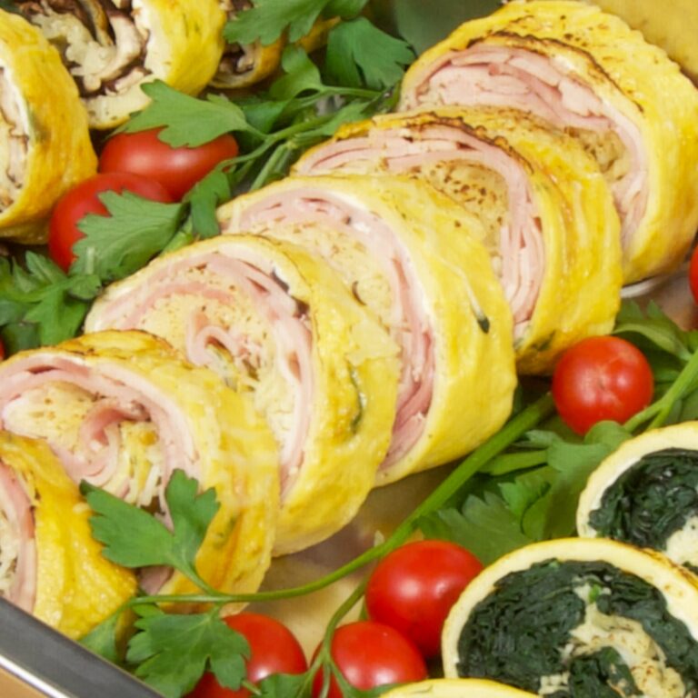 omelet roll ham and cheese