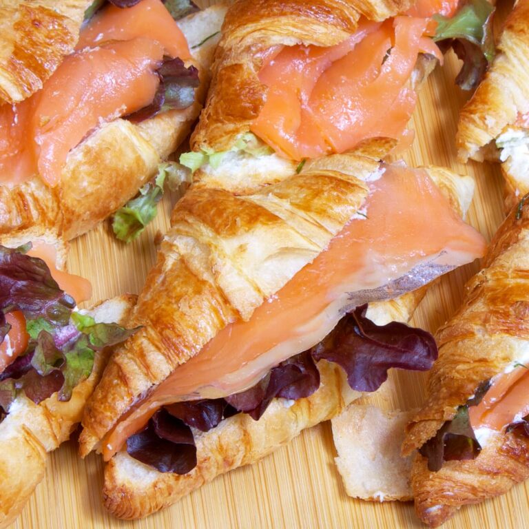 Smoked Salmon Croissants Bain Marie Catering HK