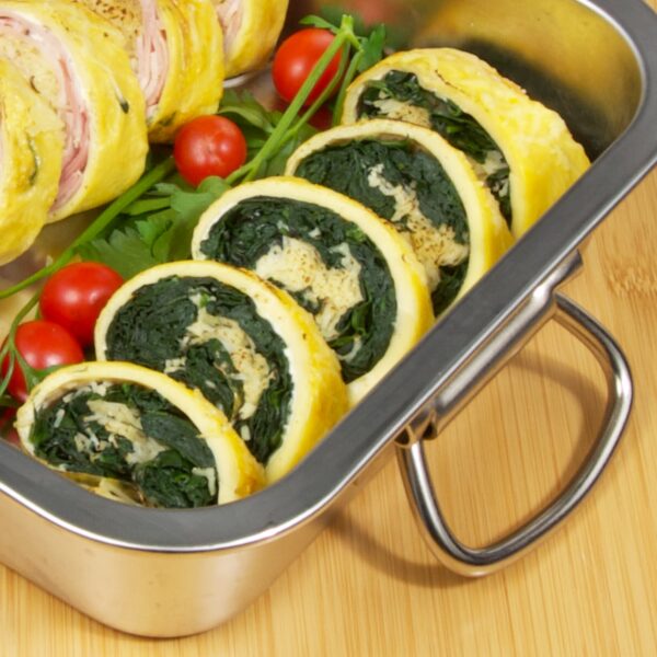 omelet roll spinach