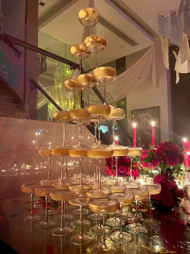 champagne tower