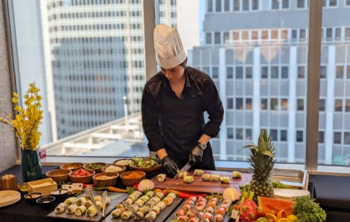live cooking station
