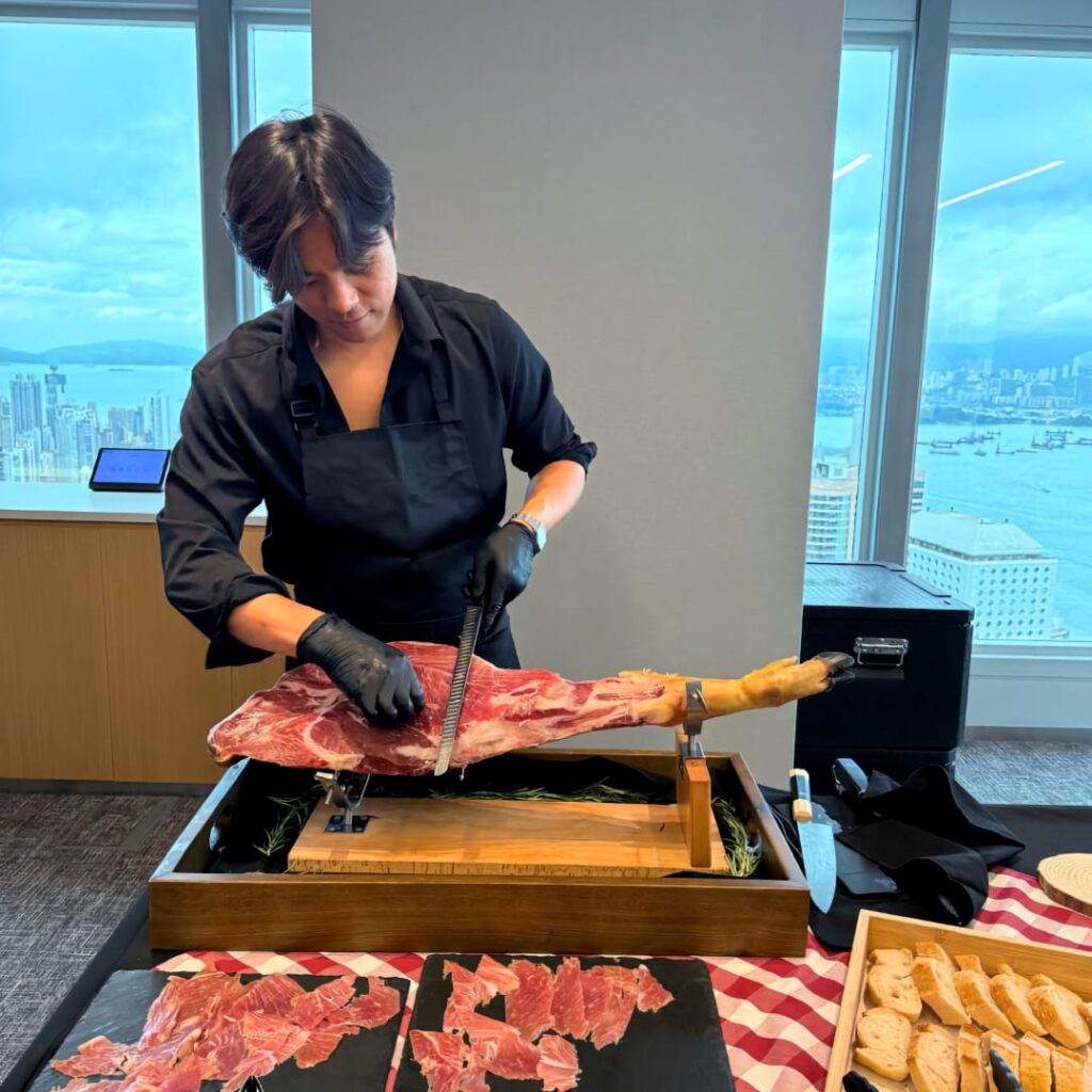 Serrano Ham Carving Station with Chef